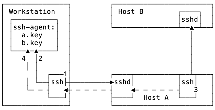 SSH agent forwarding